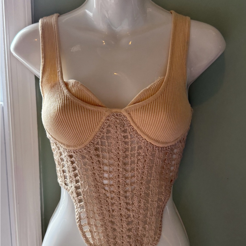 Commense Cream Knit Top